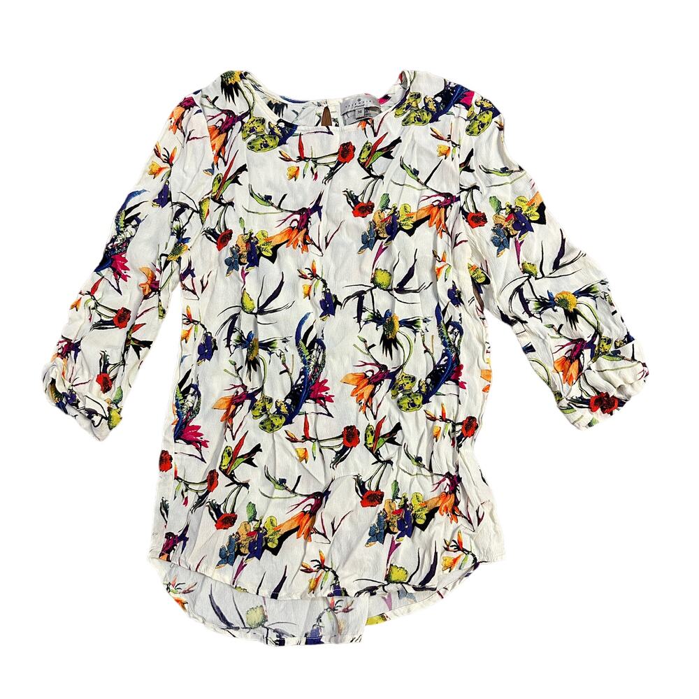 Essentiel Antwerp Tropical Floral Top Cream